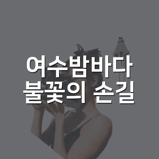 여수밤바다 불꽃의 손길