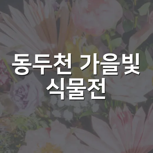 동두천 가을빛 식물전