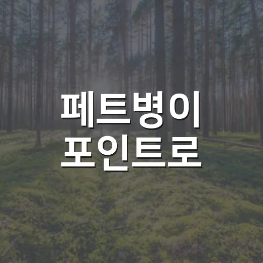 페트병이 포인트로