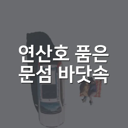 연산호 품은 문섬 바닷속