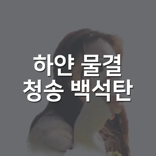 하얀 물결 청송 백석탄