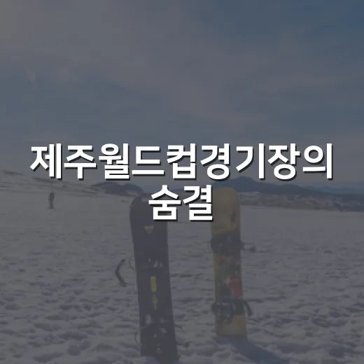 제주월드컵경기장의 숨결