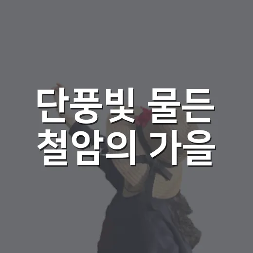 단풍빛 물든 철암의 가을