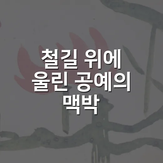 철길 위에 울린 공예의 맥박