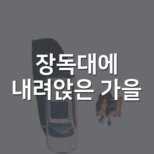 장독대에 내려앉은 가을