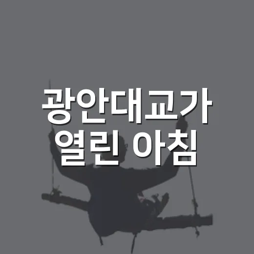 광안대교가 열린 아침