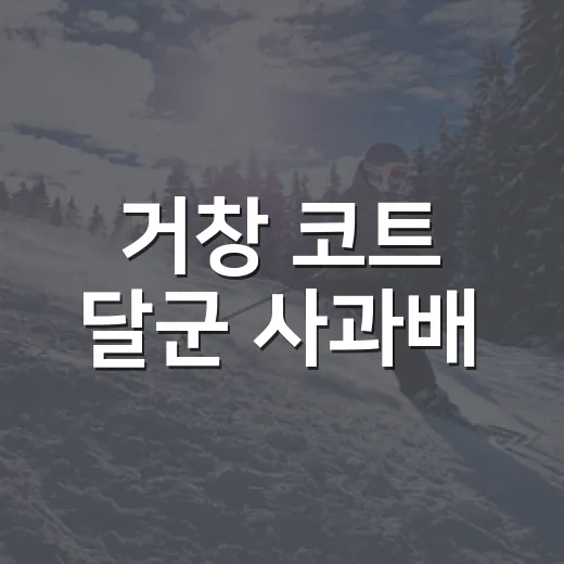 거창 코트 달군 사과배