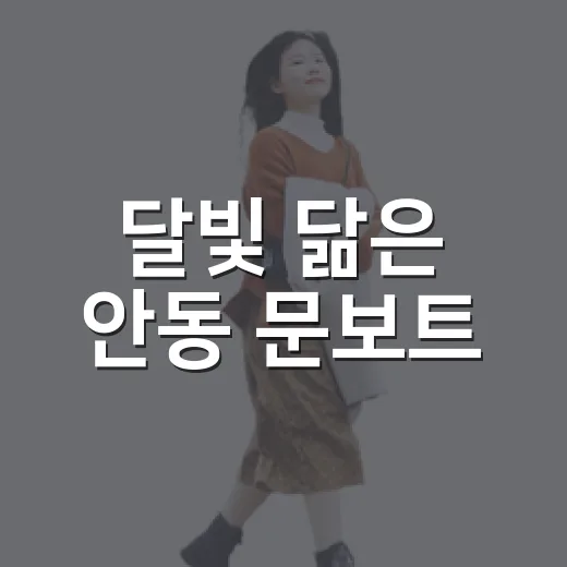 달빛 닮은 안동 문보트