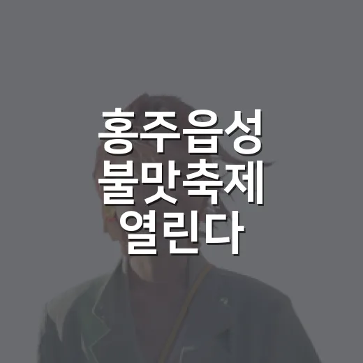 홍주읍성 불맛축제 열린다