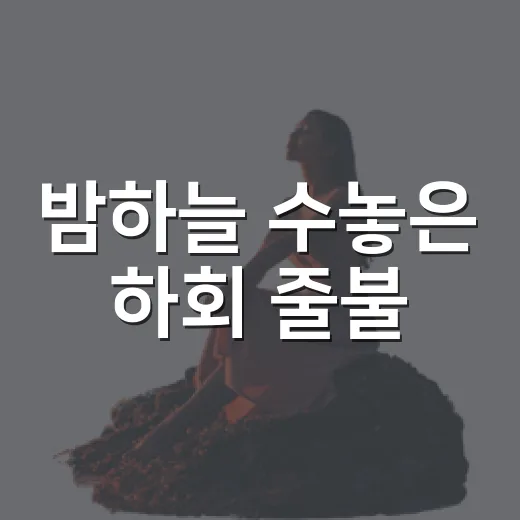 밤하늘 수놓은 하회 줄불