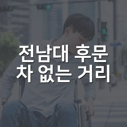 전남대 후문 차 없는 거리