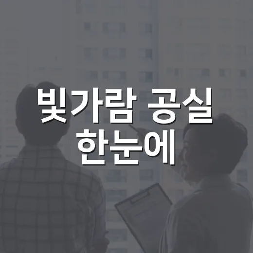 빛가람 공실 한눈에