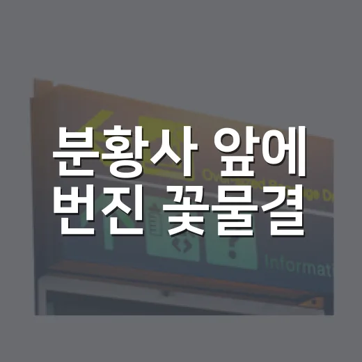분황사 앞에 번진 꽃물결