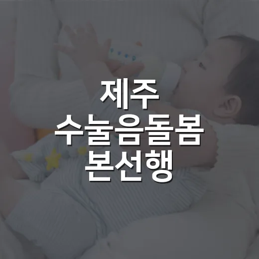 제주 수눌음돌봄 본선행