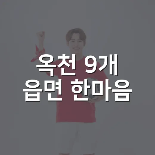 옥천 9개 읍면 한마음
