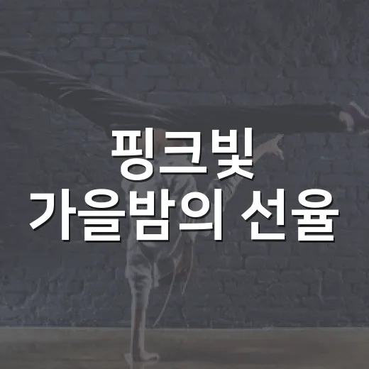 핑크빛 가을밤의 선율
