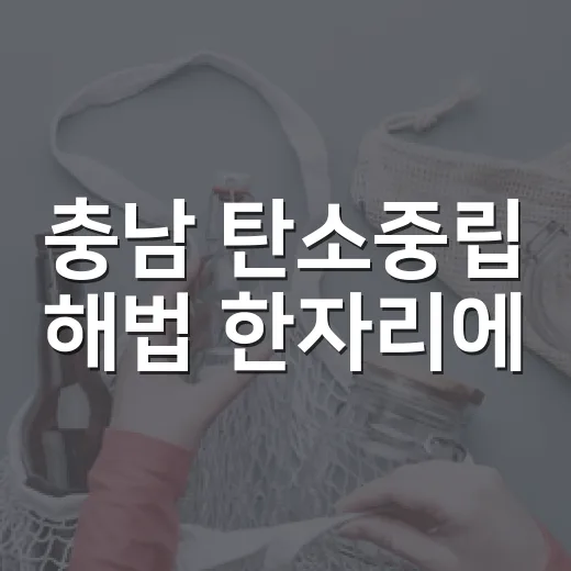 충남 탄소중립 해법 한자리에