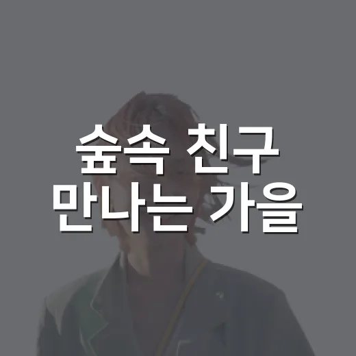 숲속 친구 만나는 가을