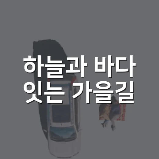 하늘과 바다 잇는 가을길