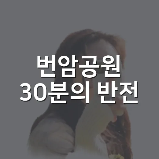 번암공원 30분의 반전