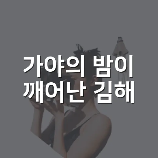 가야의 밤이 깨어난 김해