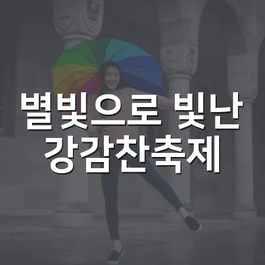 별빛으로 빛난 강감찬축제