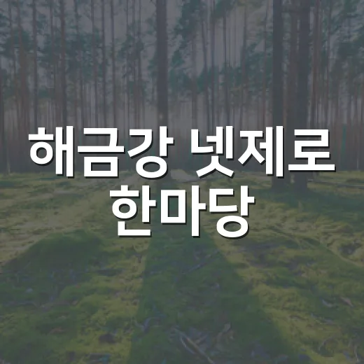 해금강 넷제로 한마당