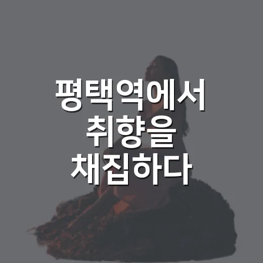 평택역에서 취향을 채집하다