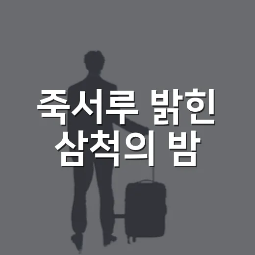 죽서루 밝힌 삼척의 밤