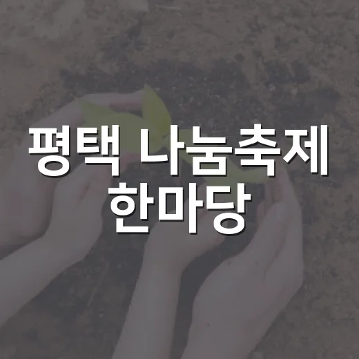 평택 나눔축제 한마당
