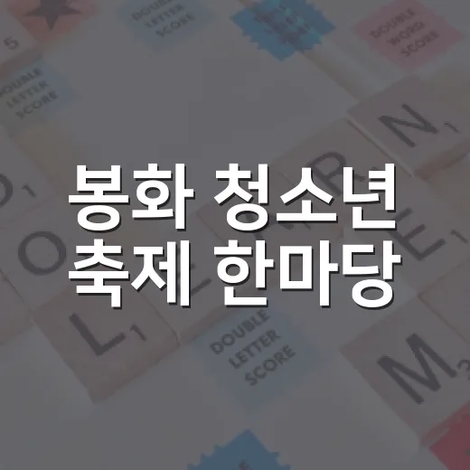 봉화 청소년 축제 한마당