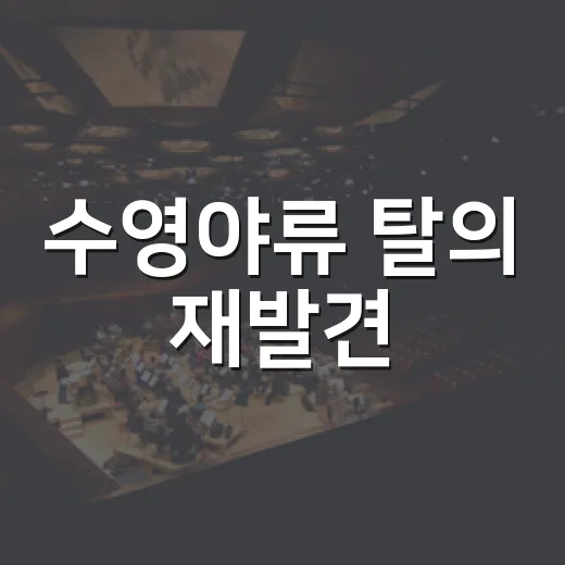수영야류 탈의 재발견