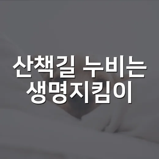 산책길 누비는 생명지킴이