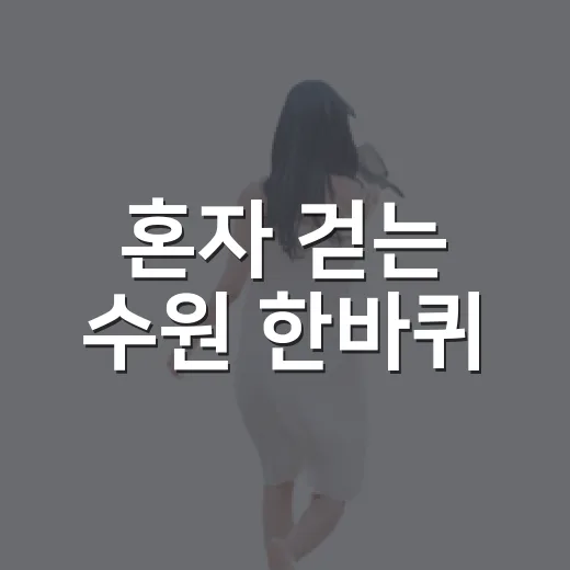 혼자 걷는 수원 한바퀴