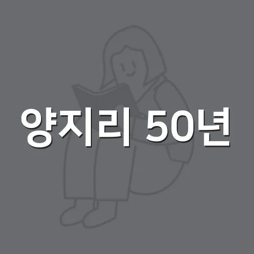 양지리 50년, 시가 되다