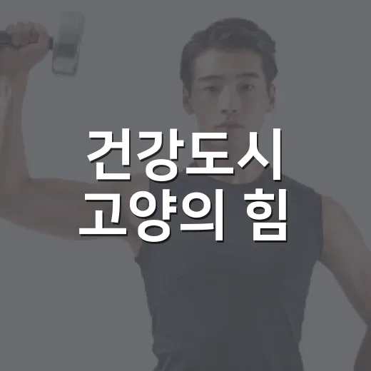건강도시 고양의 힘