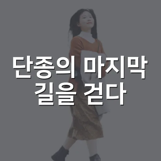 단종의 마지막 길을 걷다