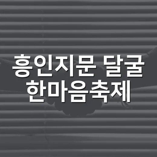 흥인지문 달굴 한마음축제