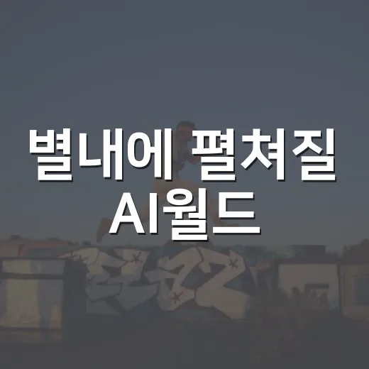 별내에 펼쳐질 AI월드