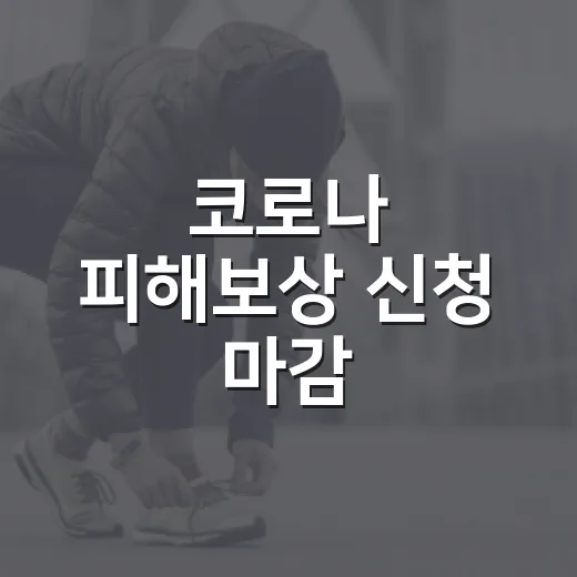 코로나 피해보상 신청 마감
