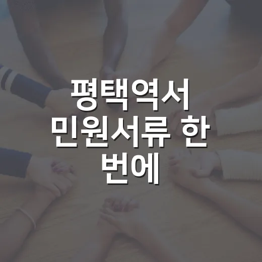 평택역서 민원서류 한 번에