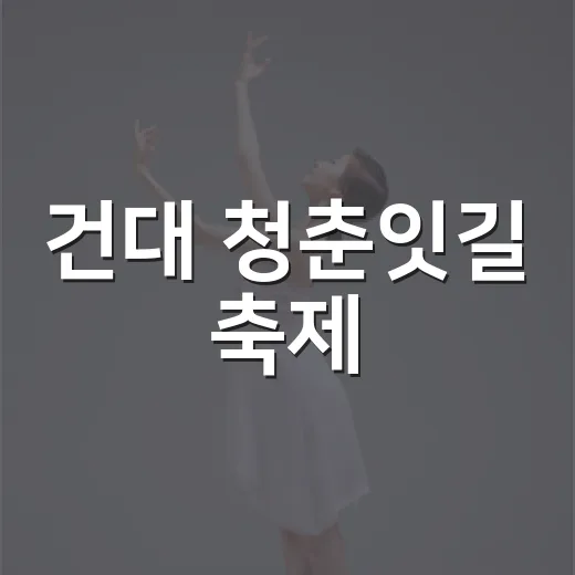 건대 청춘잇길 축제, 댄스배틀과 야장으로 가득
