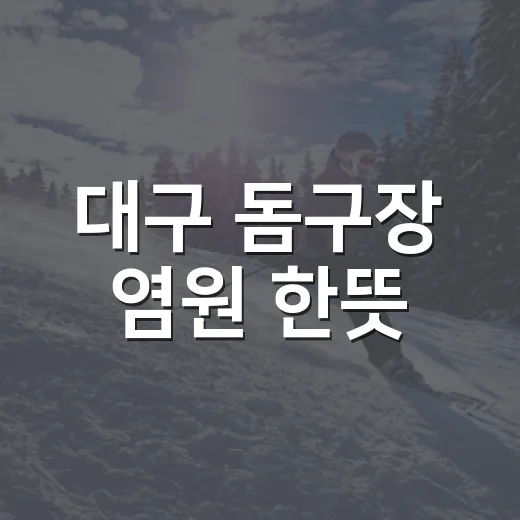 대구 돔구장 염원 한뜻