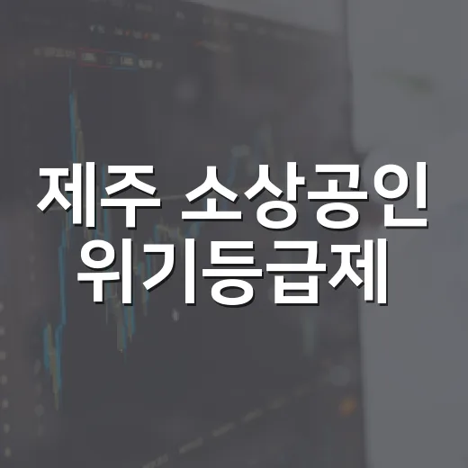 제주 소상공인 위기등급제