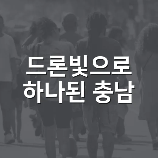 드론빛으로 하나된 충남