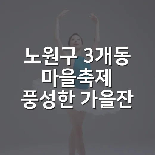 노원구 3개동 마을축제 풍성한 가을잔치