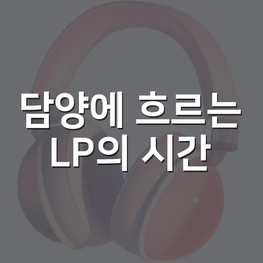 담양에 흐르는 LP의 시간