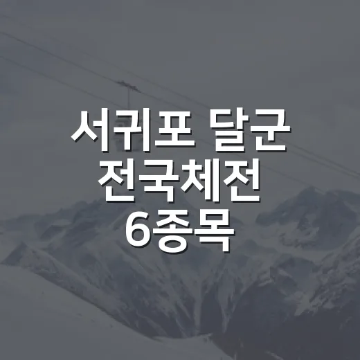 서귀포 달군 전국체전 6종목