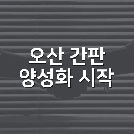 오산 간판 양성화 시작