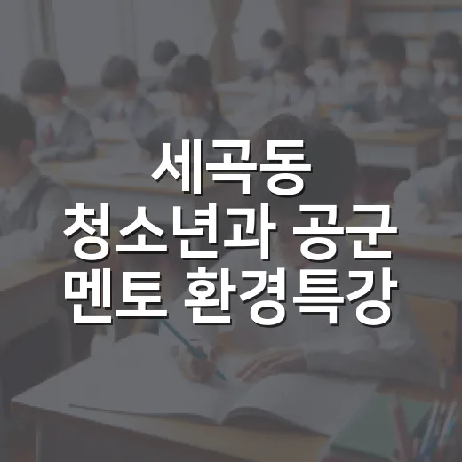 세곡동 청소년과 공군 멘토 환경특강 성료